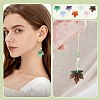 90Pcs 7 Colors Two Tone Transparency Glass Pendant GLAA-FS0002-72-6