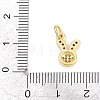 Brass Micro Pave Clear Cubic Zirconia Pendants KK-F938-25E-G-3