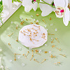 50Pcs Brass Earring Settings KK-TA0008-38C-5