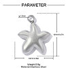 304 Stainless Steel Pendants STAS-OY019-48P-2