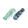 Mermaid Painted Glass Beads GLAA-T025-68M-2