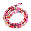 Handmade Polymer Clay Bead Strands CLAY-N011-53-3