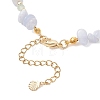 Natural Blue Lace Agate Chip & Dyed Natural Malaysia Jade & Synthetic Hematite & Shell Pearl Bead Necklace & Bracelets Sets SJEW-JS01377-6