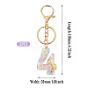 Number 4 Transparent Resin Keychains KEYC-TADJ0001-10D-2