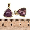 Natural Amethyst Pendants X-G-O176L-13G-3