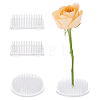 4Pcs 2 Style Transparent Plastic Flower Pin Frogs FIND-BC0004-57-1