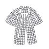 Clothing Alloy Rhinestone Brooches for Backpack Clothes PW-WG1D0EE-02-1