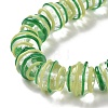 Round Handmade Clear Lampwork Beads Strands LAMP-G150-02A-4
