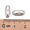 Letter Slider Beads for Watch Band Bracelet Making ALRI-O012-I-NR-3