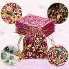 100Pcs Rose Printed Organza Bags OP-SP0001-06A-5