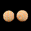 AB-Color Resin Rhinestone Round Beads RESI-S313-18x20-02-1