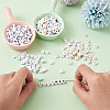 Craftdady Opaque White Acrylic Beads MACR-CD0001-02-12