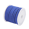 3x1.5mm Blue Flat Faux Suede Cord X-LW-R003-55-2