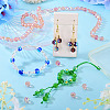 1 Strand Electroplate Transparent Glass Beads Strands EGLA-TADJ0001-15D-6