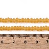 Frosted Transparent Glass Beads Strands GLAA-N016-4mm-24-2