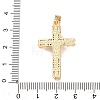 Brass Micro Pave Cubic Zirconia Pendants KK-P352-03A-G-3