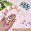 DIY Butterfly Keychain Making Kits DIY-SC0033-73-4