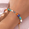 Brass with Glass Beaded Bracelet for Women AC7044-1