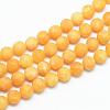 Natural White Jade Bead Strands G-R297-10mm-34-1