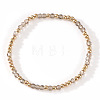 Glass & 304 Stainless Steel Beaded Stretch Bracelets for Women AN7513-3-1