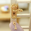 Miniature Alloy Door Lock & Key MIMO-PW0001-044A-G-1