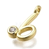 Brass Micro Pave Cubic Zirconia Pendants KK-B132-12G-B-2