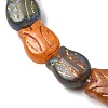 Painted Glass Beads Strands GLAA-Z021-20-2