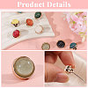 100Pcs 10 Colors 1-Hole ABS Plastic Shank Buttons BUTT-WH0020-102-4