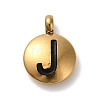 304 Stainless Steel Black Enamel Charms STAS-R009-01G-J-1