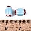 Handmade Millefiori Glass Barrel Beads LA-N002-02D-3