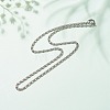 304 Stainless Steel Lumachina Chains Necklace for Women NJEW-JN03892-03-2