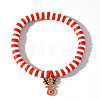 Christmas 304 Stainless Steel Enamel Charm Bracelets LS-ZQ4442-18-1