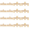16Pcs 2 Styles Brass Micro Pave Clear Cubic Zirconia Rectangle Chandelier Component Links KK-WR0001-94-1
