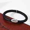 Braided Microfiber Leather Cord Bracelets BJEW-D304-13P-02-5