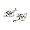 Lily Symbol Tibetan Style Alloy Pendants PALLOY-E776-01AS-02-2