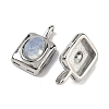 Opalite Rectangle with Oval Charms STAS-L022-516P-06-2