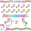 12Pcs Little Pony Silicone Beads SIL-GO0001-08-2