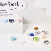 24Pcs 12 Colors Handmade Lampwork Beads LAMP-CW0001-03-6