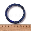 Natural Lapis Lazuli Bead Stretch Bracelets for Women Men BJEW-C097-02A-09-3