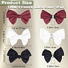 3 Pairs 3 Style Detachable Bowknot Polyester Ribbon Shoe Decoration AJEW-CP0005-60-2
