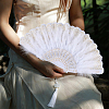 Plastic Folding Fan with Tassels AJEW-WH20130-170A-7