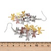 430 Stainless Steel Dragonfly Dangle Earrings EJEW-A137-04P-03-5