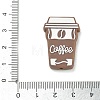 Coffee Theme Silicone Beads SL-CBACE28-01A-3