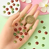 40Pcs 4 Styles Alloy Enamel Beads Caps ENAM-YW0003-97-5