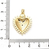 Brass Micro Pave Cubic Zirconia Pendants KK-M314-09G-01-3