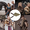1Pc Medieval Faux Fur Single Shoulder Armor AJEW-CL0004-81-4