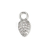 Brass Micro Pave Cubic Zirconia Pendants KK-M322-48P-01-1