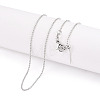 Brass Ball Chain Necklaces for Women NJEW-G084-14P-1