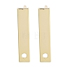 Brass Stud Earrings Findings EJEW-B063-01G-02-1