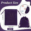  30Pcs Rectangle Velvet Drawstring Pouches TP-NB0001-61B-2